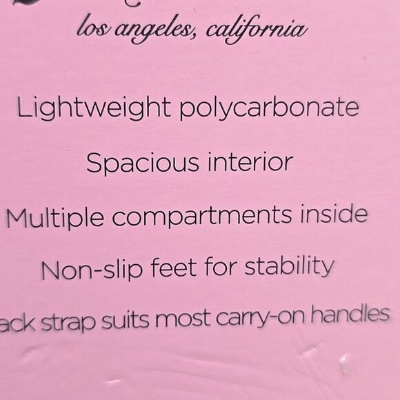 Juicy Couture Chelsie Collection Hard Side Travel Cosmetic Case - Picture 10 of 11